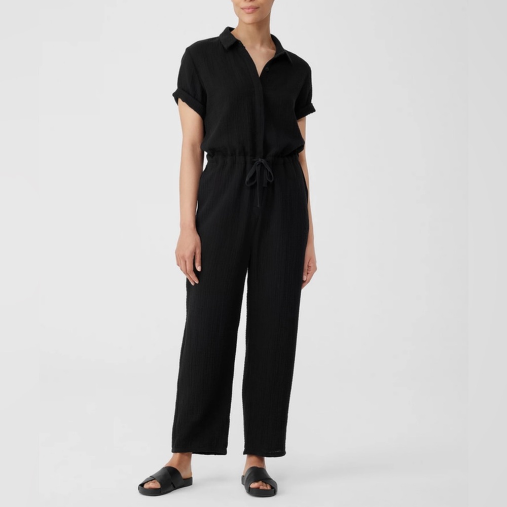 Eileen Fisher Organic Cotton Gauze Jumpsuit